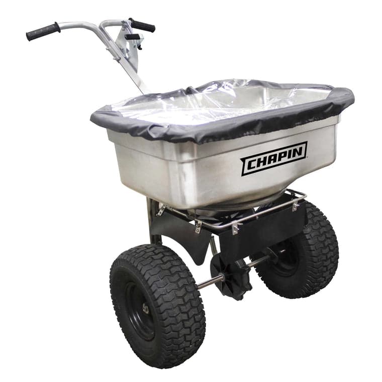 Chapin 82500B 100 lb Stainless Steel Professional Broadcast Salt Spreader