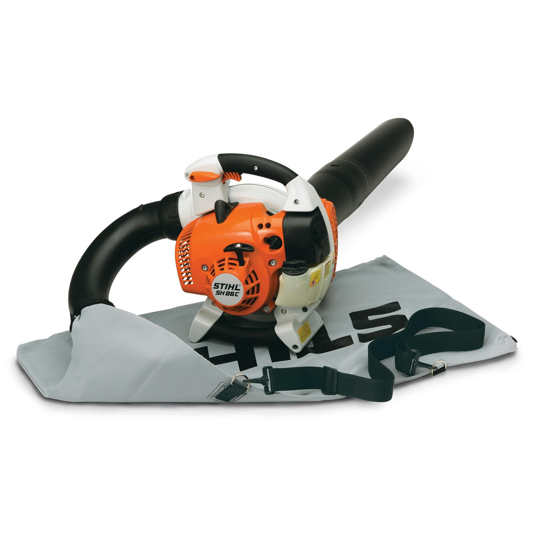 stihl-sh-86-c-e-gas-powered-leaf-blower-vacuum-shredder-27.2cc-1.jpg: STIHL SH 86 C-E gas leaf blower vacuum shredder with collection bag