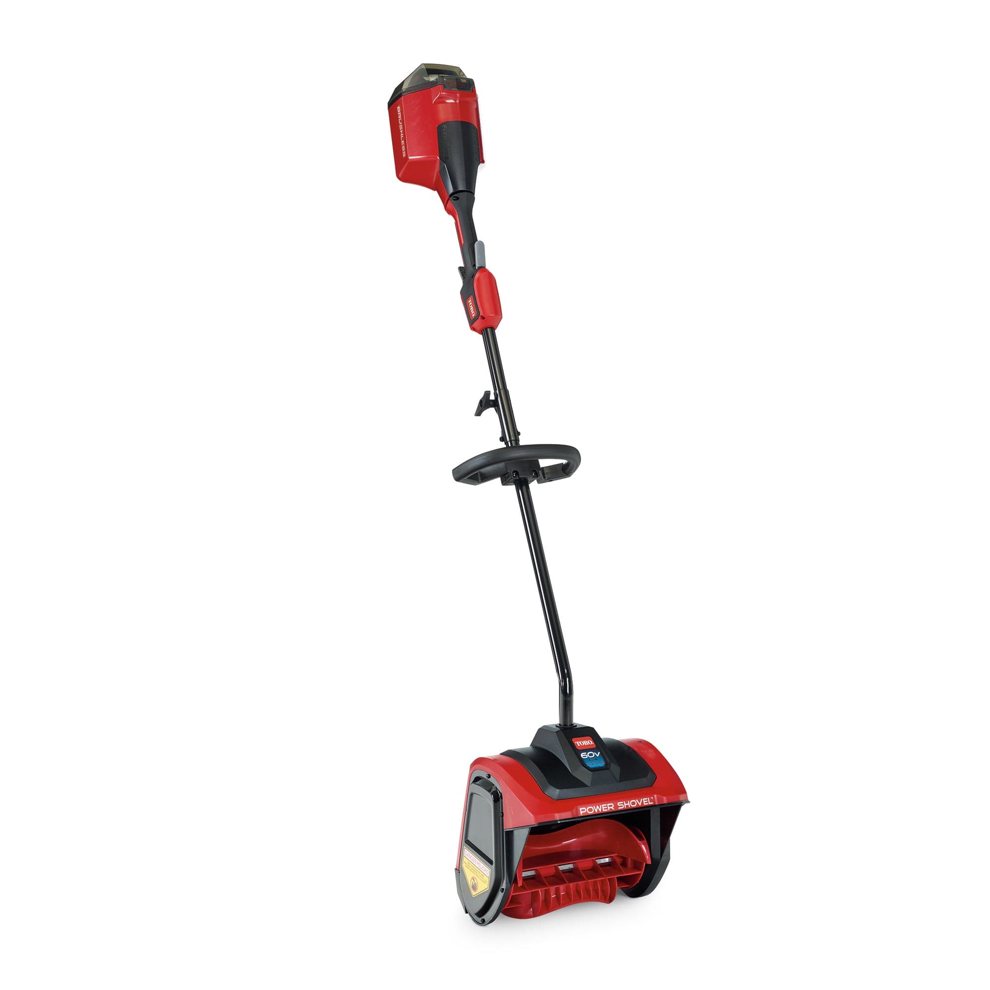 toro-12-60v-power-shovel-cordless-snow-shovel-tool-only-1.jpg: Toro 12 inch 60V cordless Power Shovel, tool only, on white background