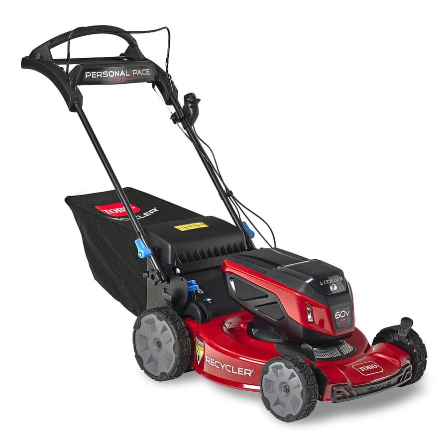 Toro 60V Max 22 in. Recycler Self-Propelled Cordless Lawn Mower with Personal Pace - 8.0Ah Battery Kit
