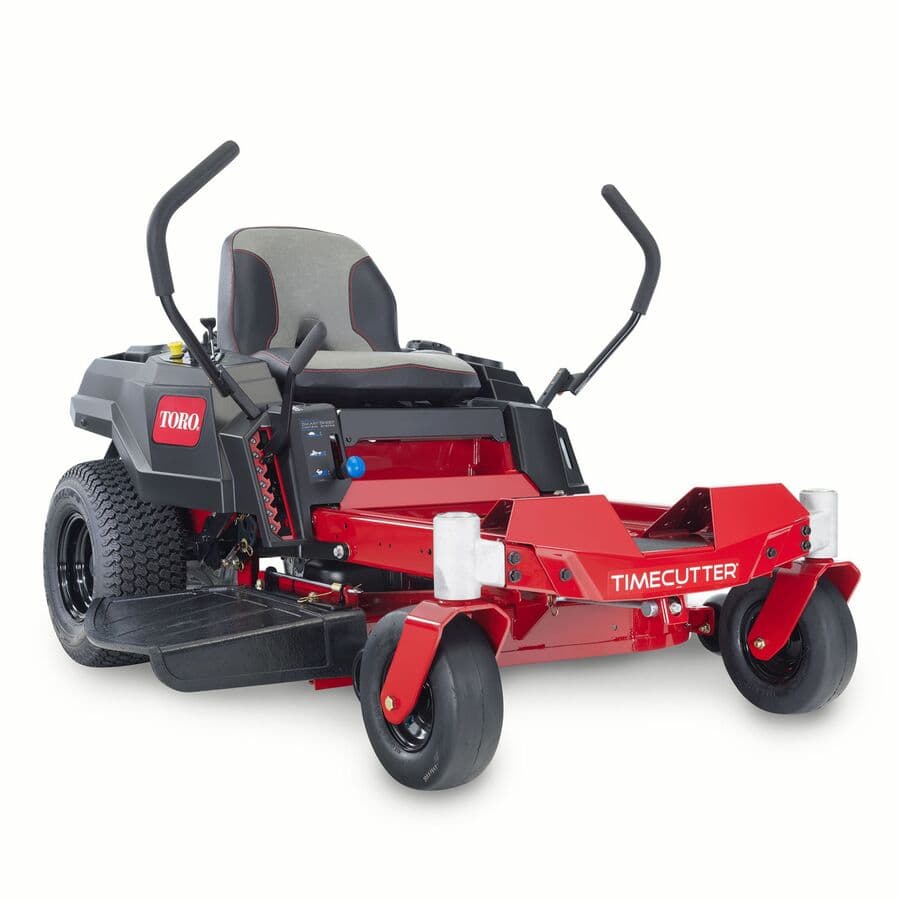 toro-timecutter-34-zero-turn-riding-mower-1.jpg: Toro TimeCutter 34 inch zero turn riding lawn mower with seat and dual steering levers